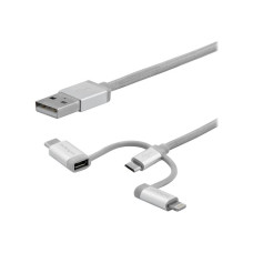 2m USB Multi-Charging Cable - Lightning USB-C Micro-USB