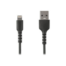 6.6 ft USB to Lightning Cable - Apple MFi Certified - Black - StarTech.com