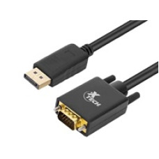 Adaptador con Conector DisplayPort Macho a VGA Macho XTC-377 - Xtech