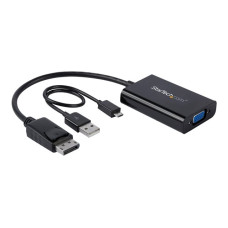 Adaptador de Video DisplayPort a VGA con audio DP2VGAA - StarTech.com