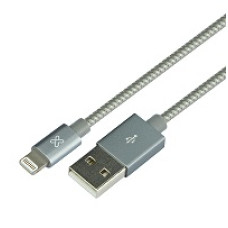 KlipX cable lightning tejido Iphone 50cm color Gray 