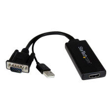 StarTech VGA to HDMI Portable Adapter Converter w/ USB A