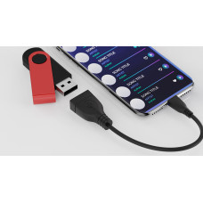 Cable Adaptador Micro-USB Macho a USB-A Hembra XTC-368 - Xtech