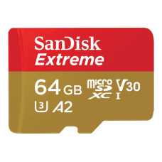 SanDisk Extreme 64gb microSD  w/SD adpt C10 U3 V30 160 mbs