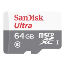 Tarjeta MIcroSDXC 64GB ULTRA Con Adaptador USH-1 C10 Android 100M SDSQUNR-064G-GN3MA - SanDisk