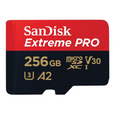 SanDisk Extreme Pro 256gb microSD UHS-I Card with adapter