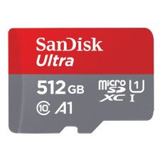 Tarjeta Micro SDXC 512GB Android 150Mb/s C10 U1 c/Adptador SDSQUAC-512G-GN6MA - SanDisk