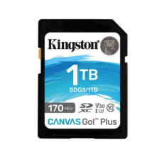 Tarjetas SD Canvas Go! Plus 1TB 170/90/MB/S C10 UHS-I U3 V30 SDG3/1TB - Kingston