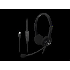 Conf wired USB - C headset with mic in line cont XTH - 245 - Xtech