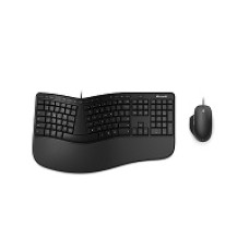 MS KIT DE TECLADO + MOUSE ERGONOMIC SPN NEGRO CON CABLE