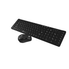 Kit Teclado y Mouse Inalámbricos Revolución Negro KCK-270S - Klip Xtreme