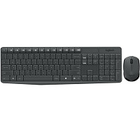 Logitech combo inalambrico MK235 antiderrame - patas inclinabl Logitech combo inalambrico MK235 antiderrame - patas inclinabl