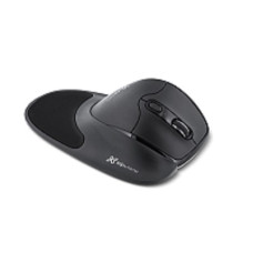 KlipX Mouse inalámbrico superficie ergonómica semi vertical 