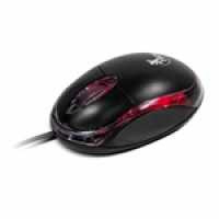 MOUSE OPTICO 3 BOTONES USB NEGRO - ROJO - Xtech MOUSE OPTICO 3 BOTONES USB NEGRO - ROJO - Xtech