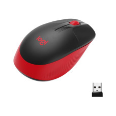 Logitech Mouse M190 Wireless Rojo inalambrico USB