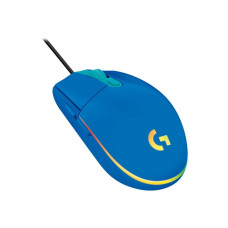 Logitech mouse G203 Lightsync RGB  USB azul 6 botones