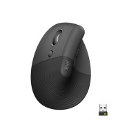 Logitech Mouse Lift Left Hand Vertical Ergonomic Graphite Logitech Mouse Lift Left Hand Vertical Ergonomic Graphite