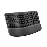 Teclado Ergonómico Inalámbrico Wave Keys Grafito 920-012278 - Logitech Teclado Ergonómico Inalámbrico Wave Keys Grafito 920-012278 - Logitech
