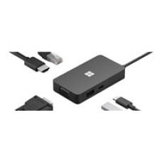 MS HUB USB-C TRAVEL NEGRO (1 USB-1 HDMI-1VGA)