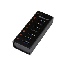 Concentrador USB 3.0 de 7 Puertos con Gabinete de Metal - Hub de Escritorio o Montaje en Pared - StarTech.com