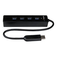 StarTech 4 Port Portable SuperSpeed USB 3.0 Hub with Bui