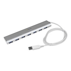 Concentrador USB 3.0 de 7 Puertos - Hub con Cable Incorporado ST73007UA - StarTech.com