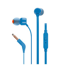 JBL Headphone T110 Wired - In - ear - Blue