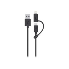 Belkin Cable Micro - USB con Cable Lightning Adapter 1 mt Blac