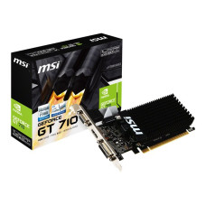 MSI VGA NVD GT710 1GB DDR3 VGA - HDMI - DVI PCIx16 Low Profile