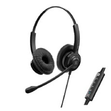 KlipX Audífono on ear stereo con mic control vol USB