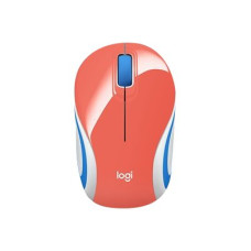 Logitech Mouse inalámbrico mini M187 coral