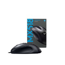 Logitech mouse color negro modelo MX518 Hero gaming